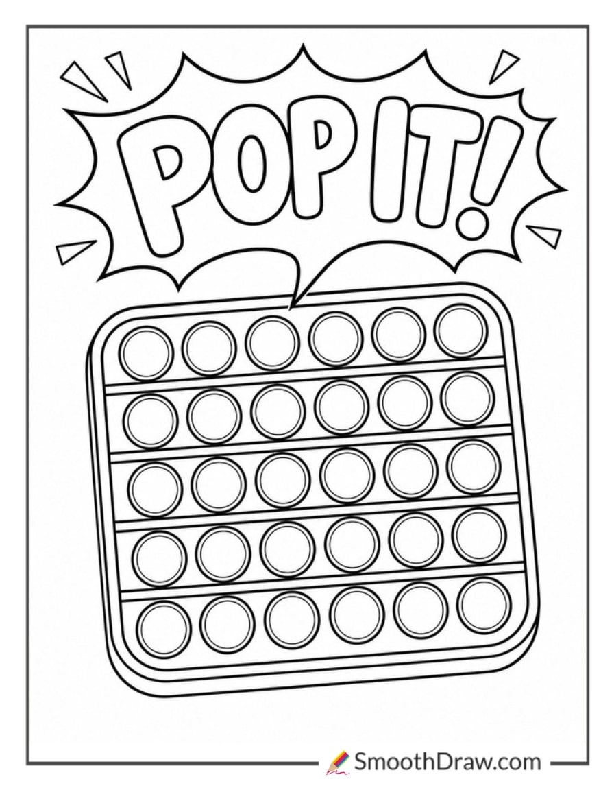 pop it with speech bubble