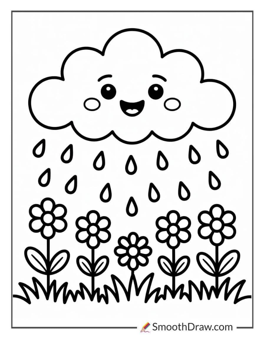 preschool rainy day coloring pages (2)