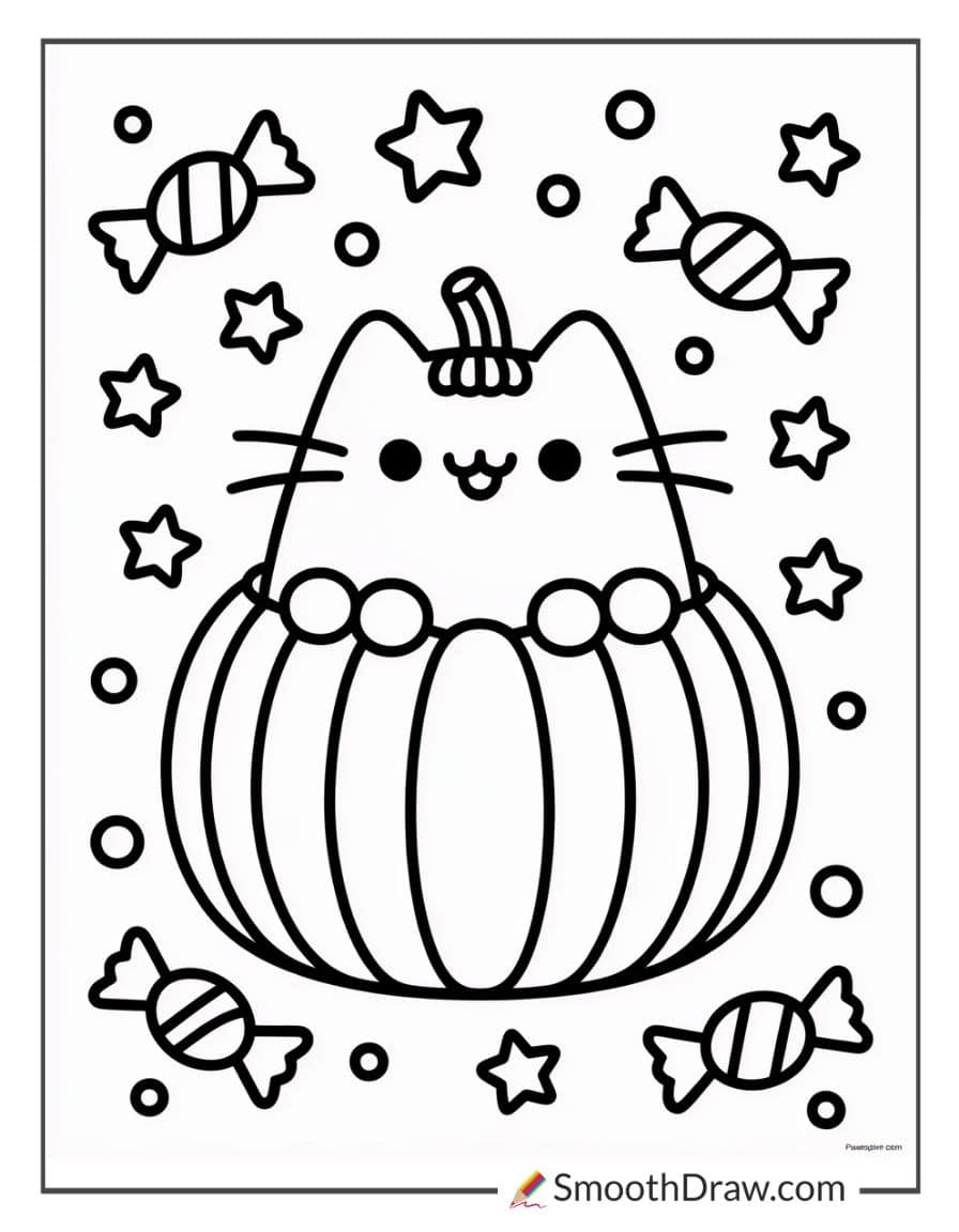 pusheen halloween coloring pages (2)