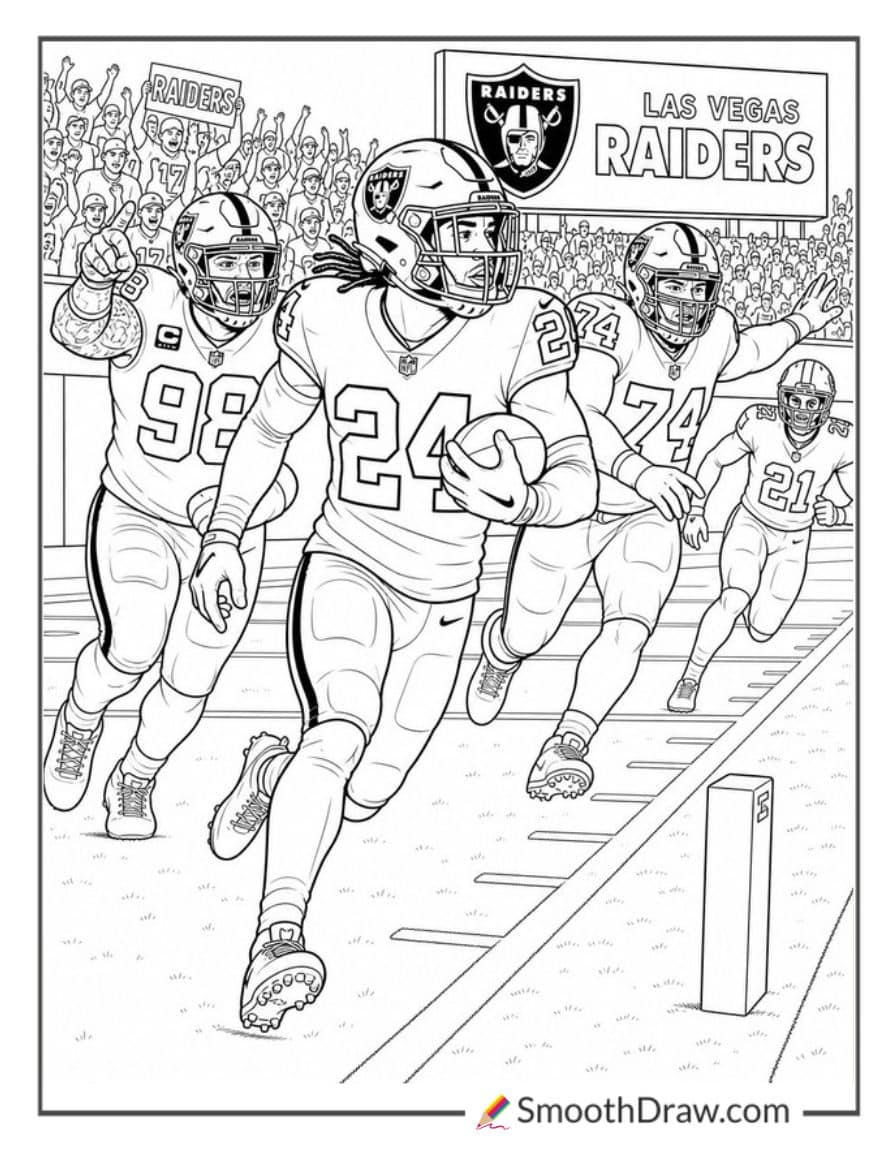 Raiders Cornerback Interception Return