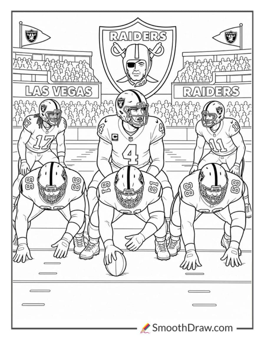 Raiders Quarterback Under Center