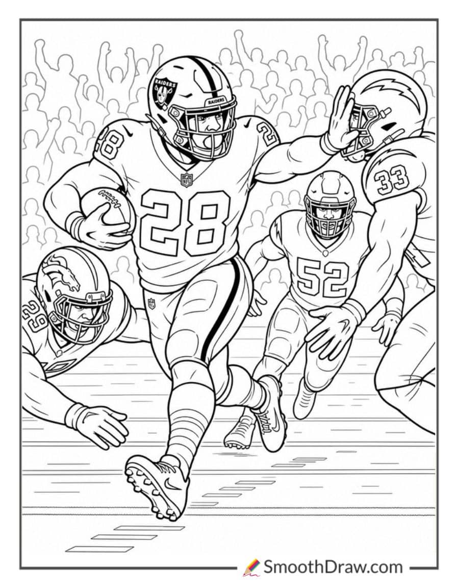 Raiders Running Back Stiff Arm