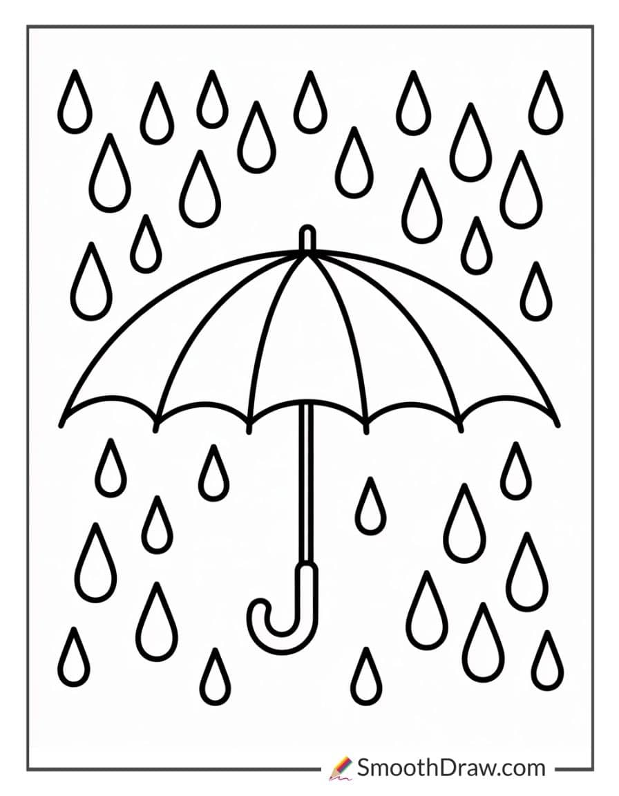 rainy day coloring pages