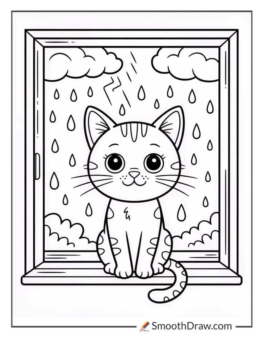 rainy season coloring pages