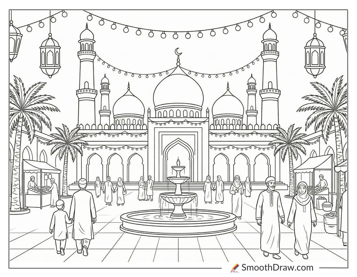 Ramadan Coloring Pages For Adults