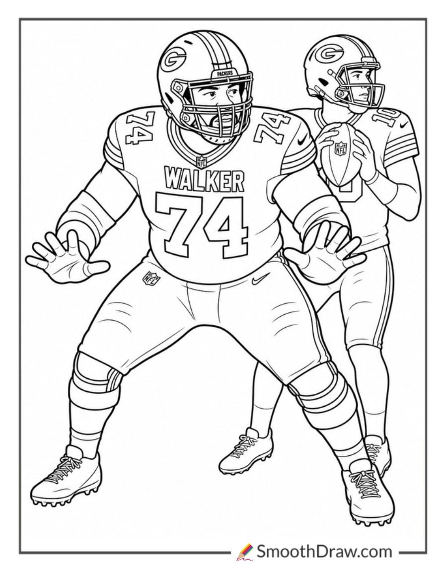 Rasheed Walker Protecting Quarterback