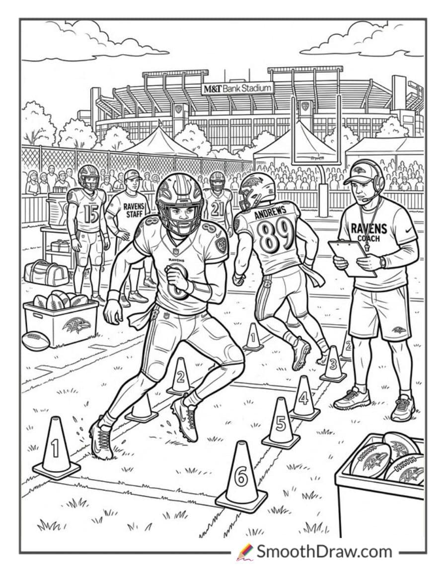 Ravens Training Camp Practice