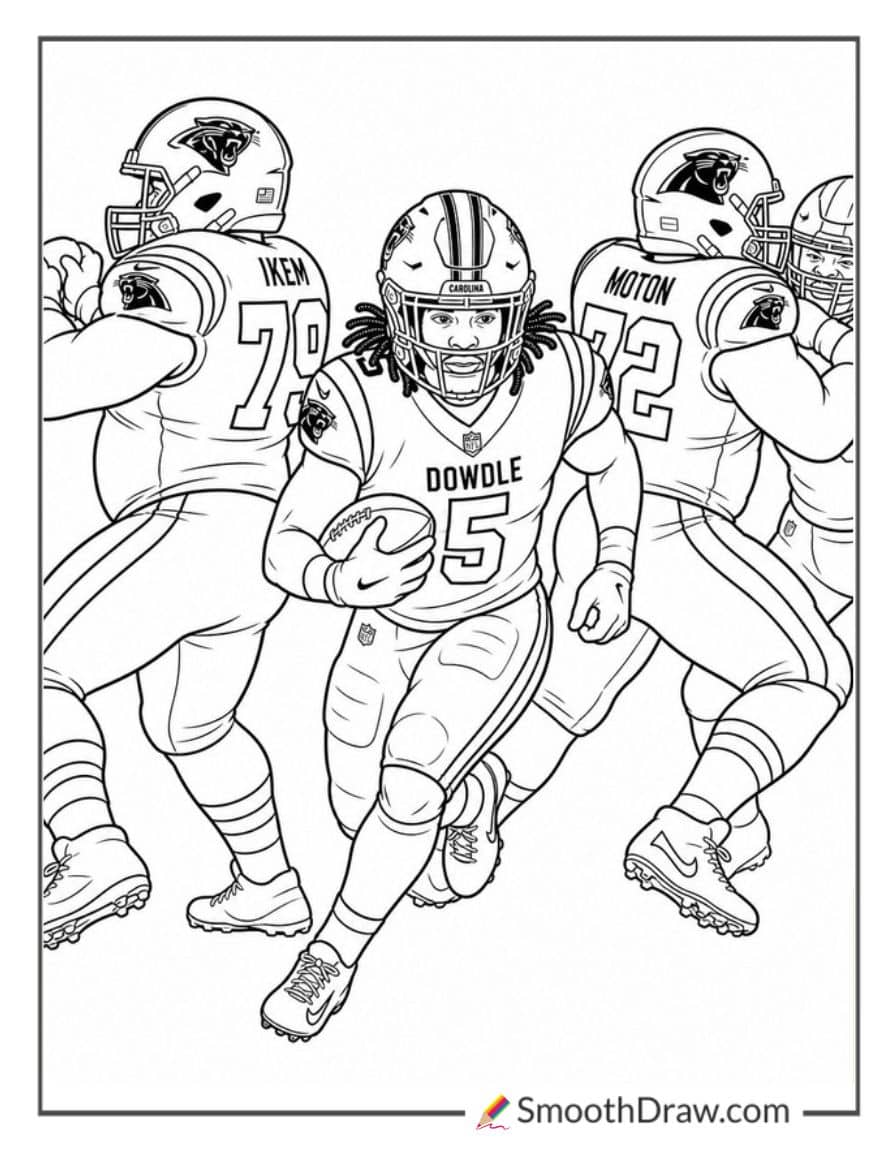 Rico Dowdle Carrying The Football