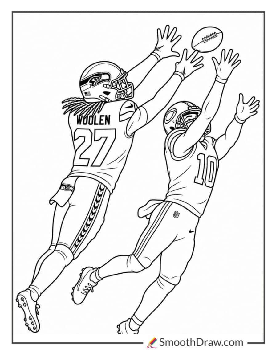Riq Woolen Defending Pass