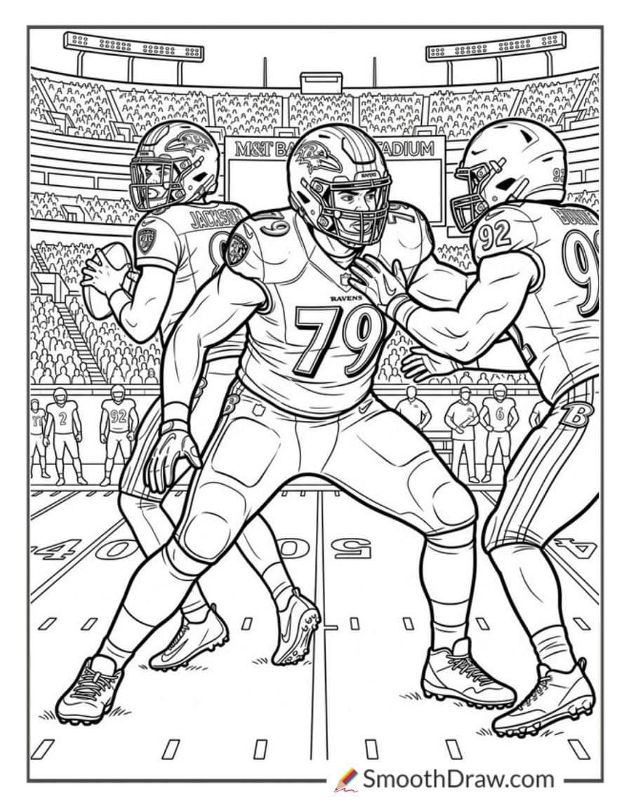 Ronnie Stanley Protecting Quarterback