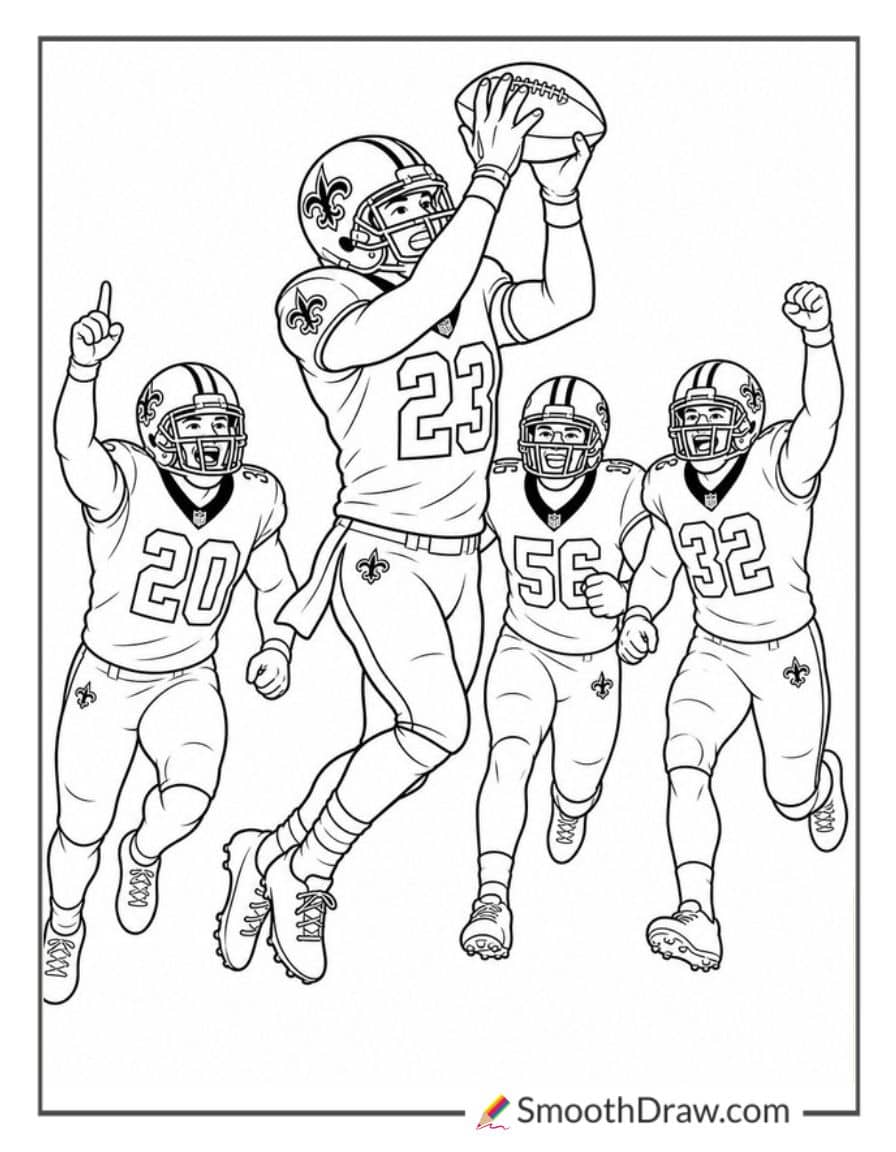 Saints Defensive Back Interception