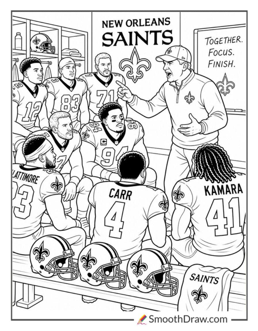 Saints Locker Room Pep Talk