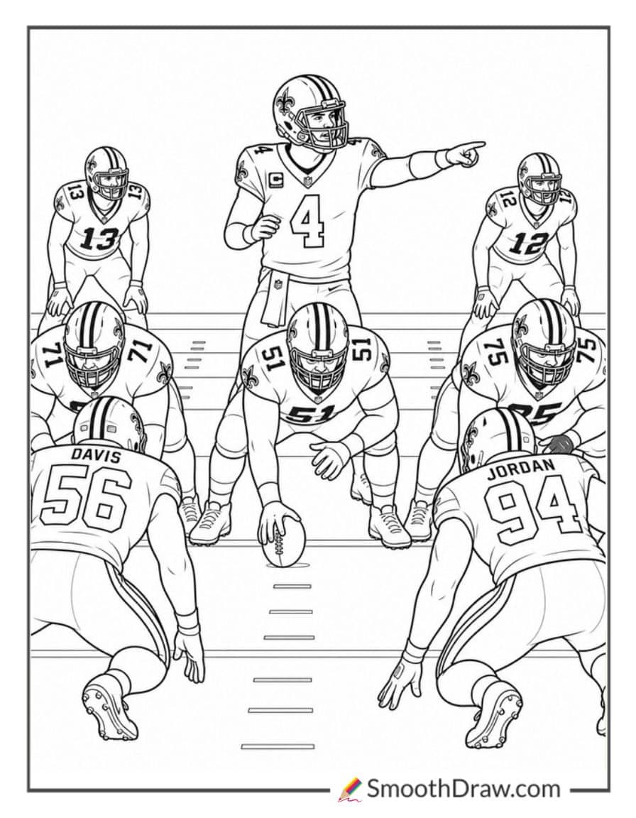 Saints Quarterback Reading Defense