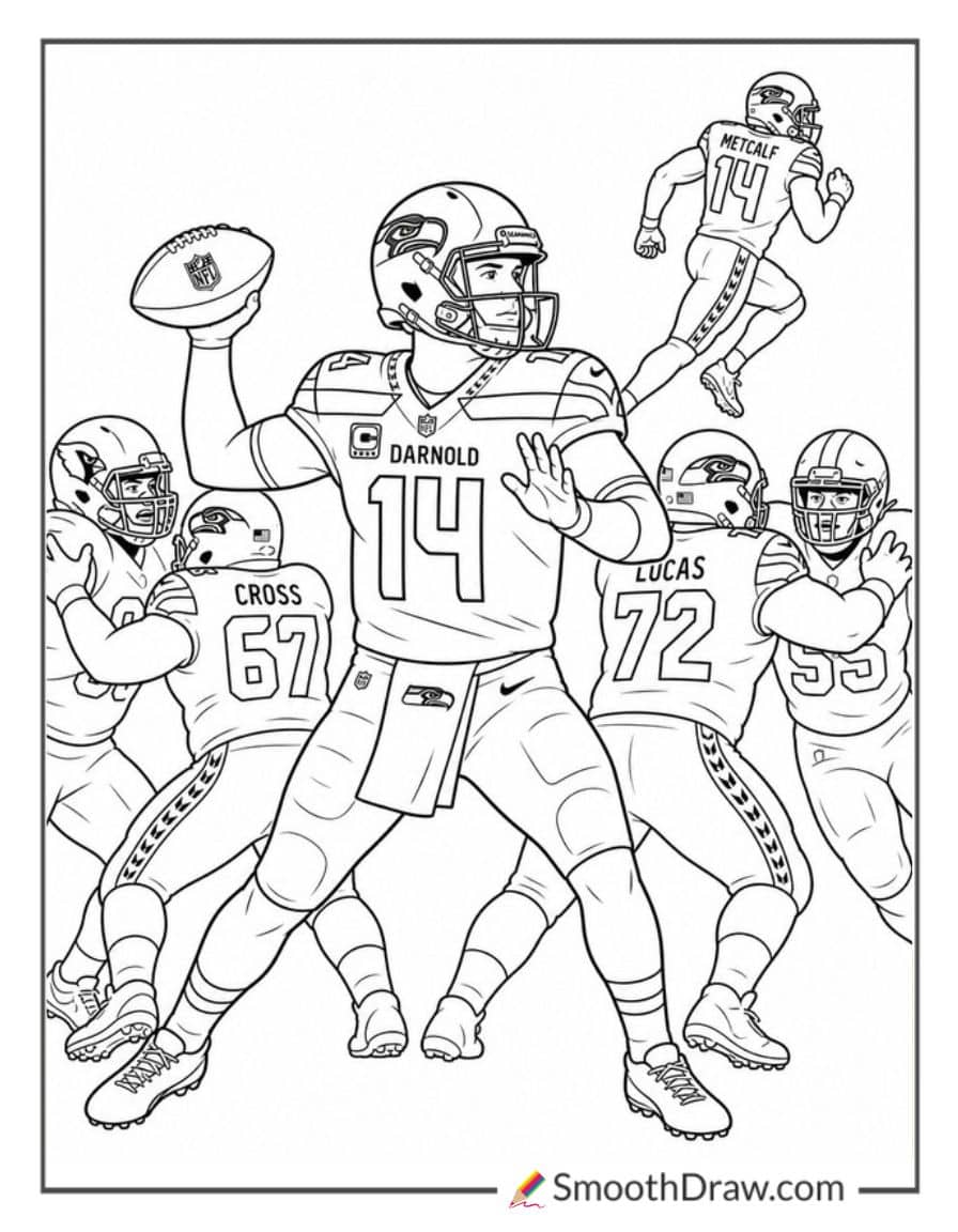 Sam Darnold Throwing Pass
