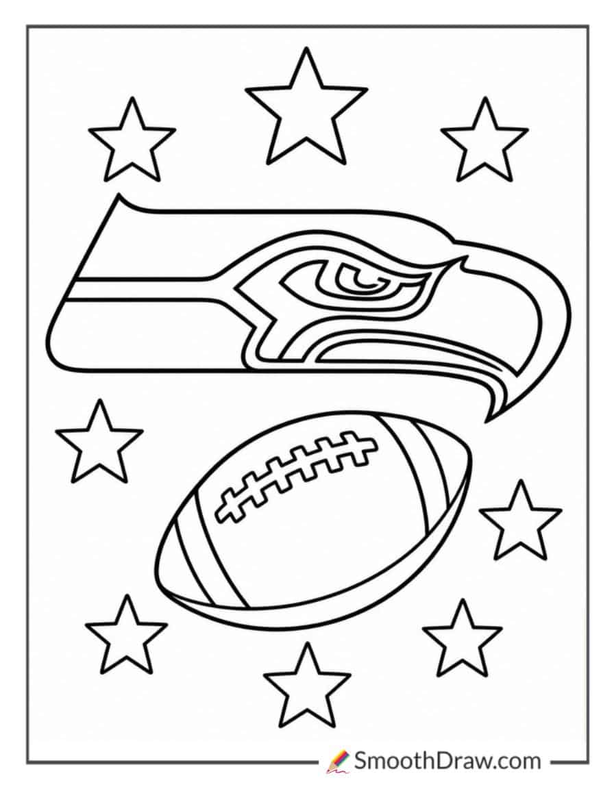 Seattle Seahawks Coloring Page