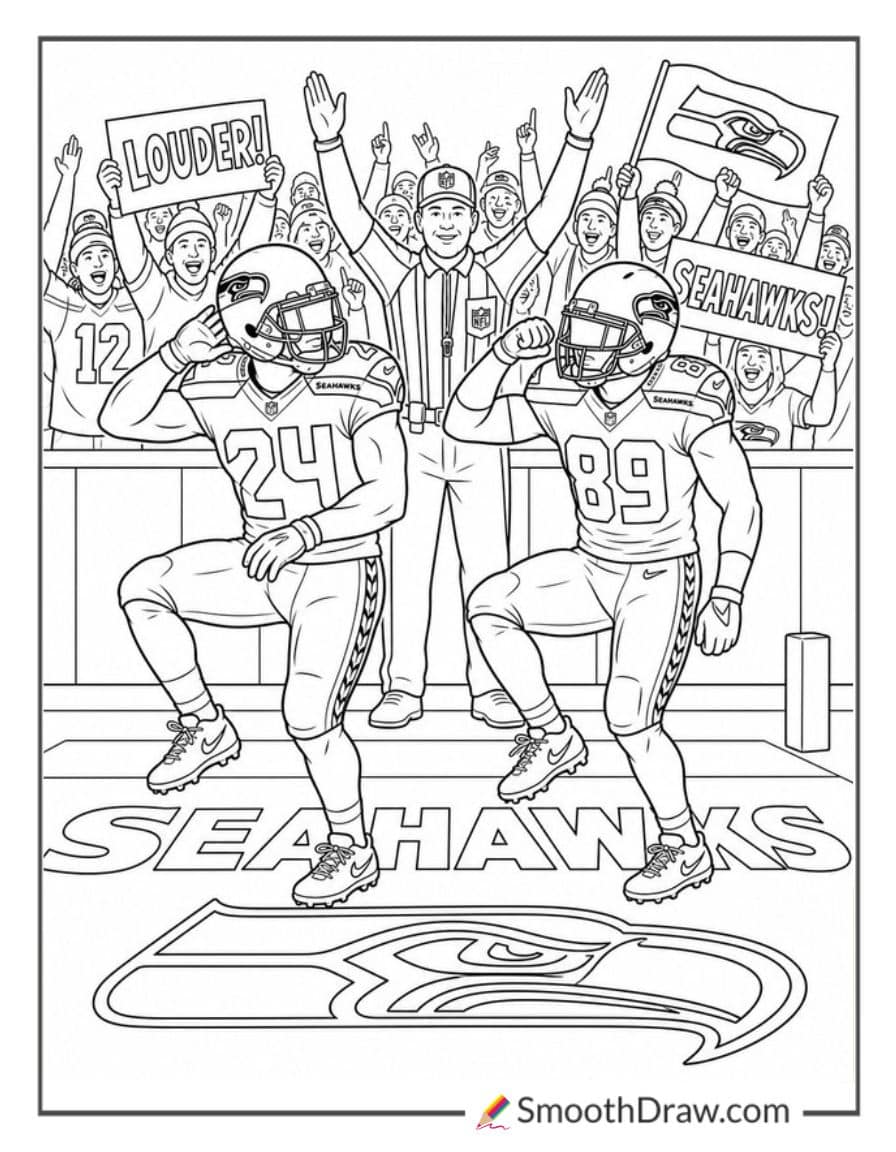 Seattle Seahawks End Zone Dance