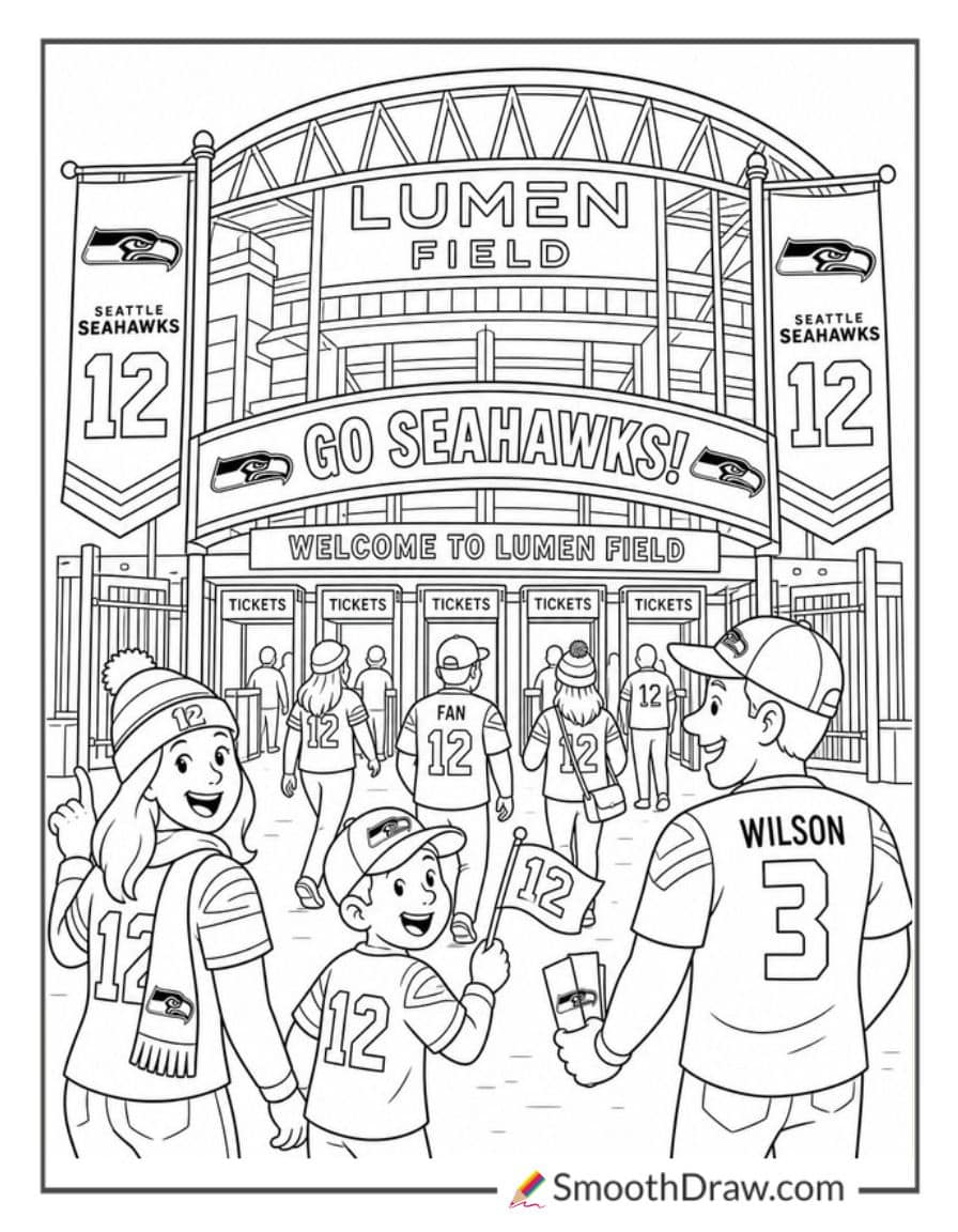 Seattle Seahawks Stadium Entrance