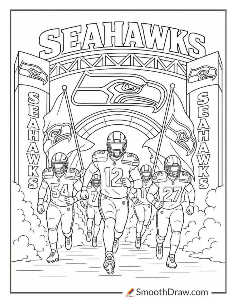 Seattle Seahawks Tunnel Entrance