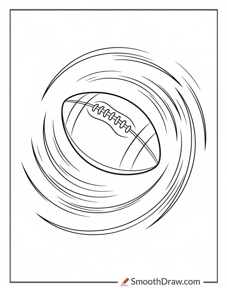 simple football for coloring