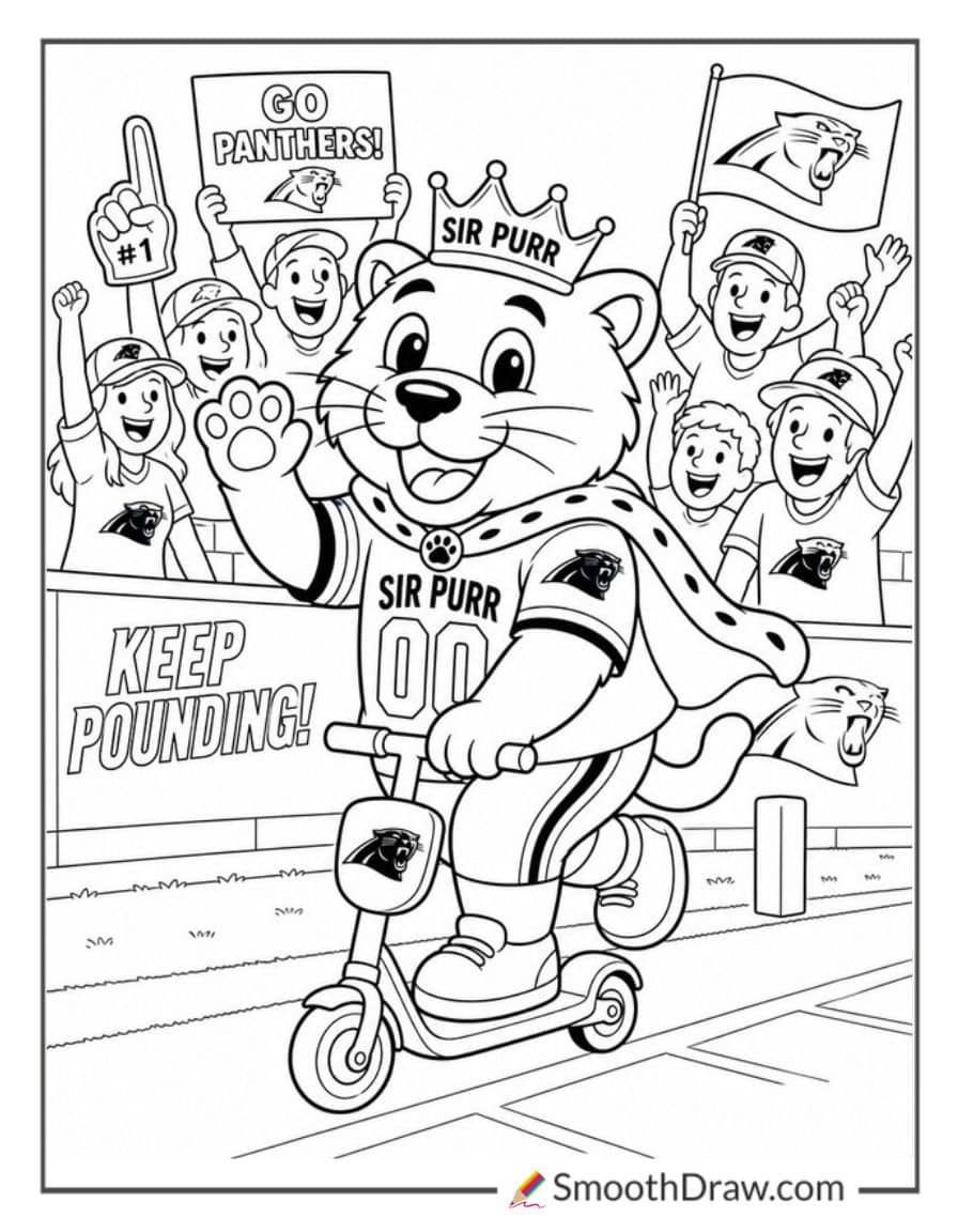 Sir Purr Riding Tiny Scooter