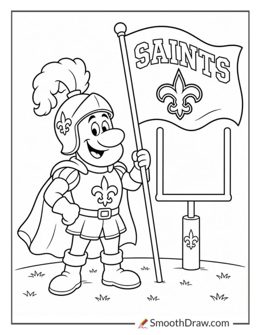Sir Saint Team Mascot