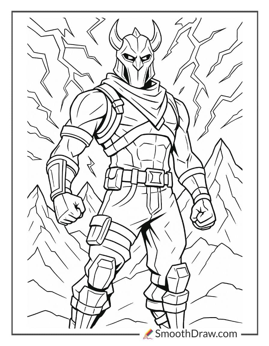 skin fortnite coloring pages