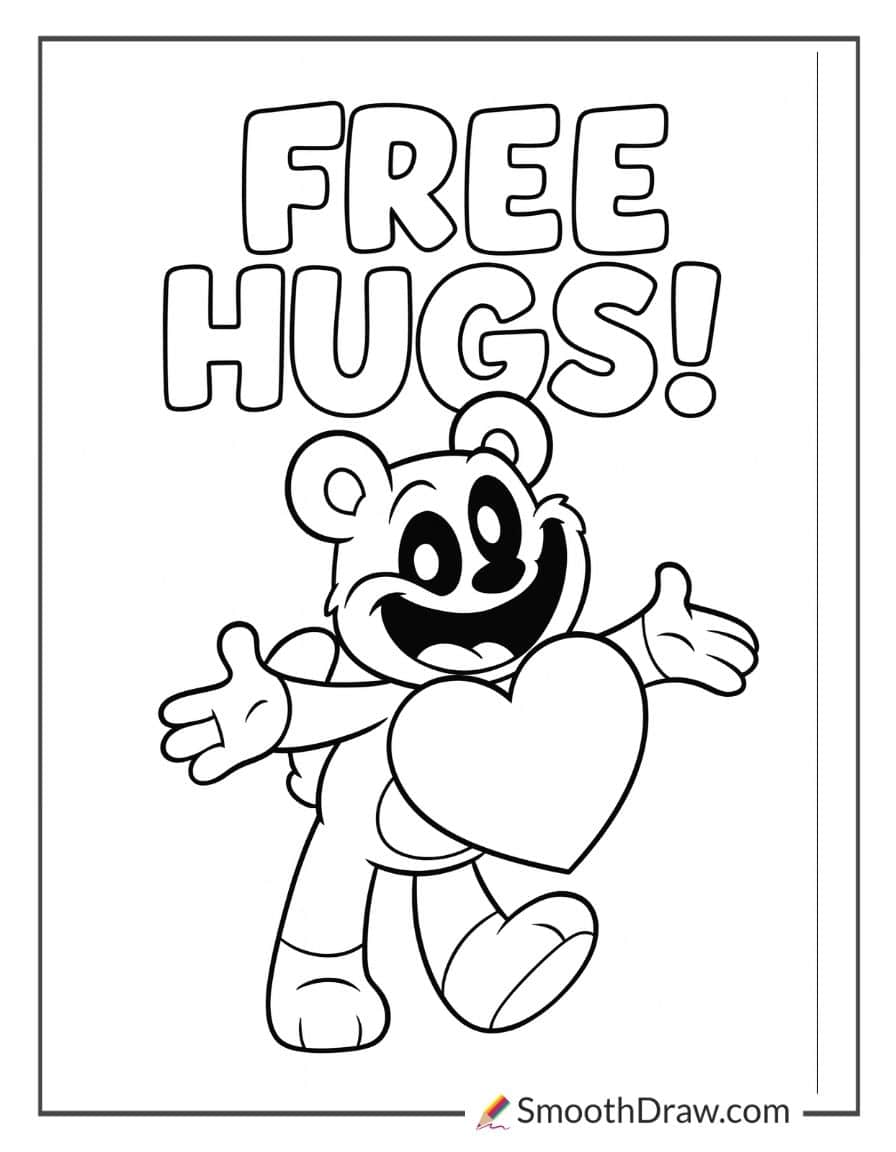 smiling critters coloring pages