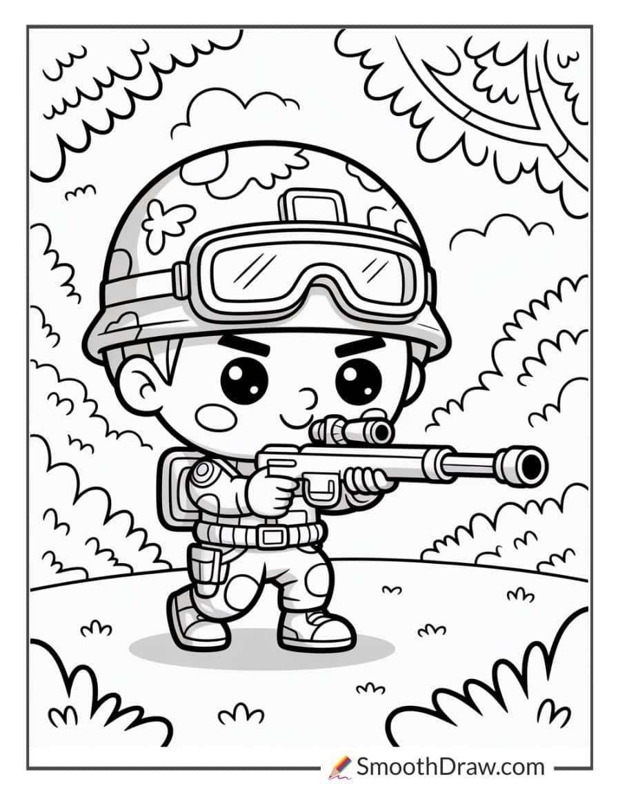 sniper army coloring pages