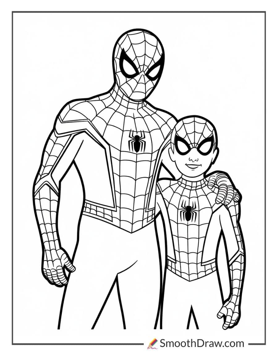 spiderman and boy spiderman
