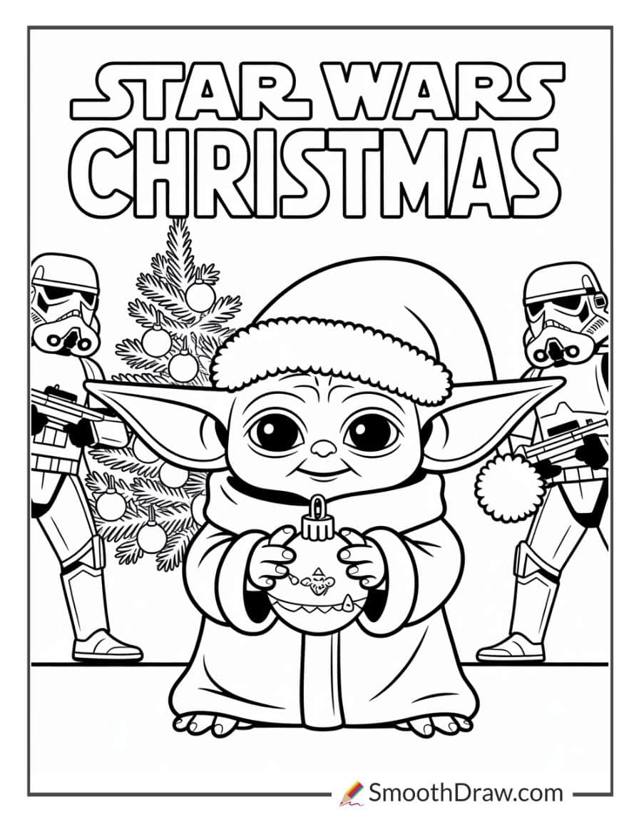 Star Wars Christmas Coloring Pages