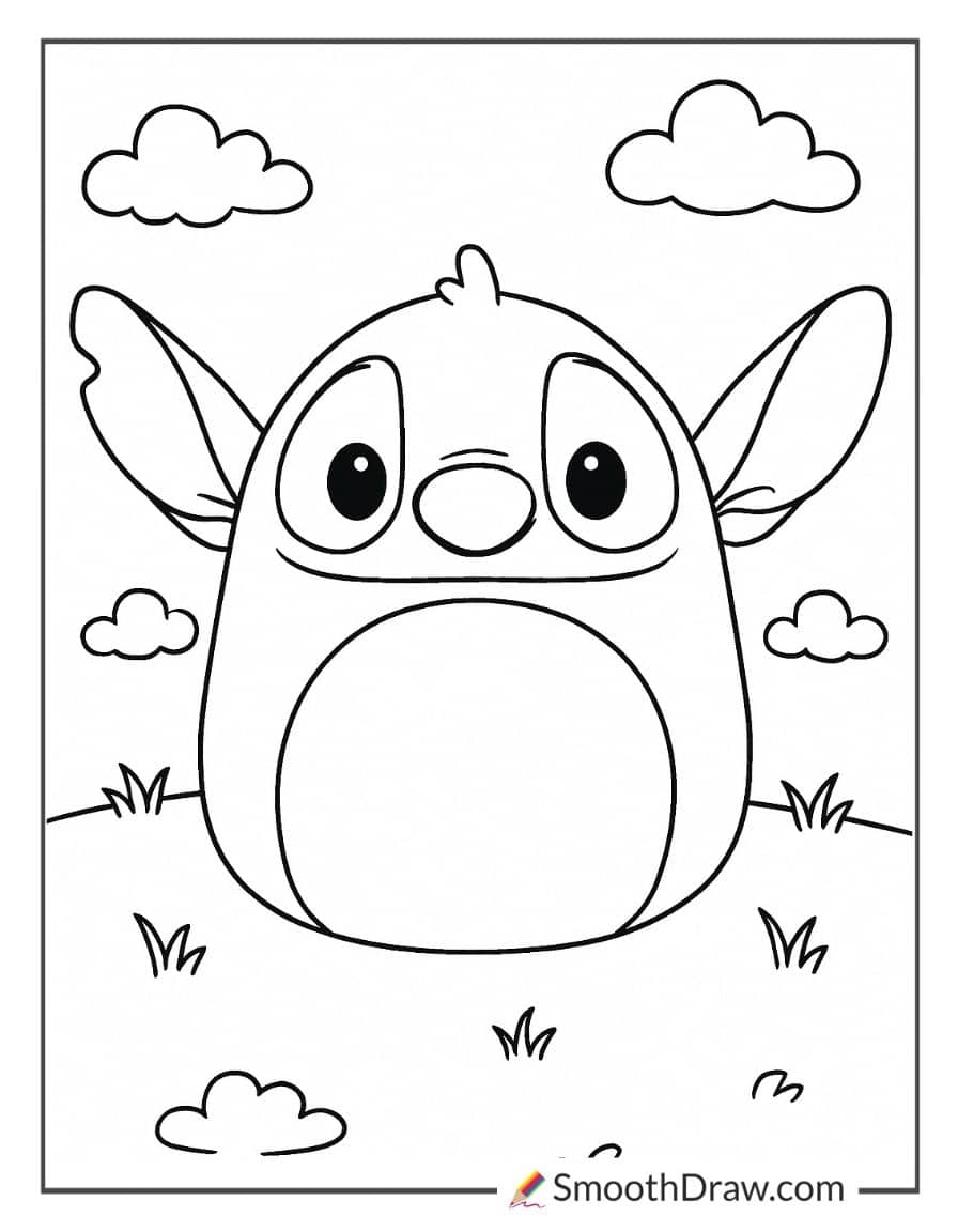 stitch squishmallow coloring pages