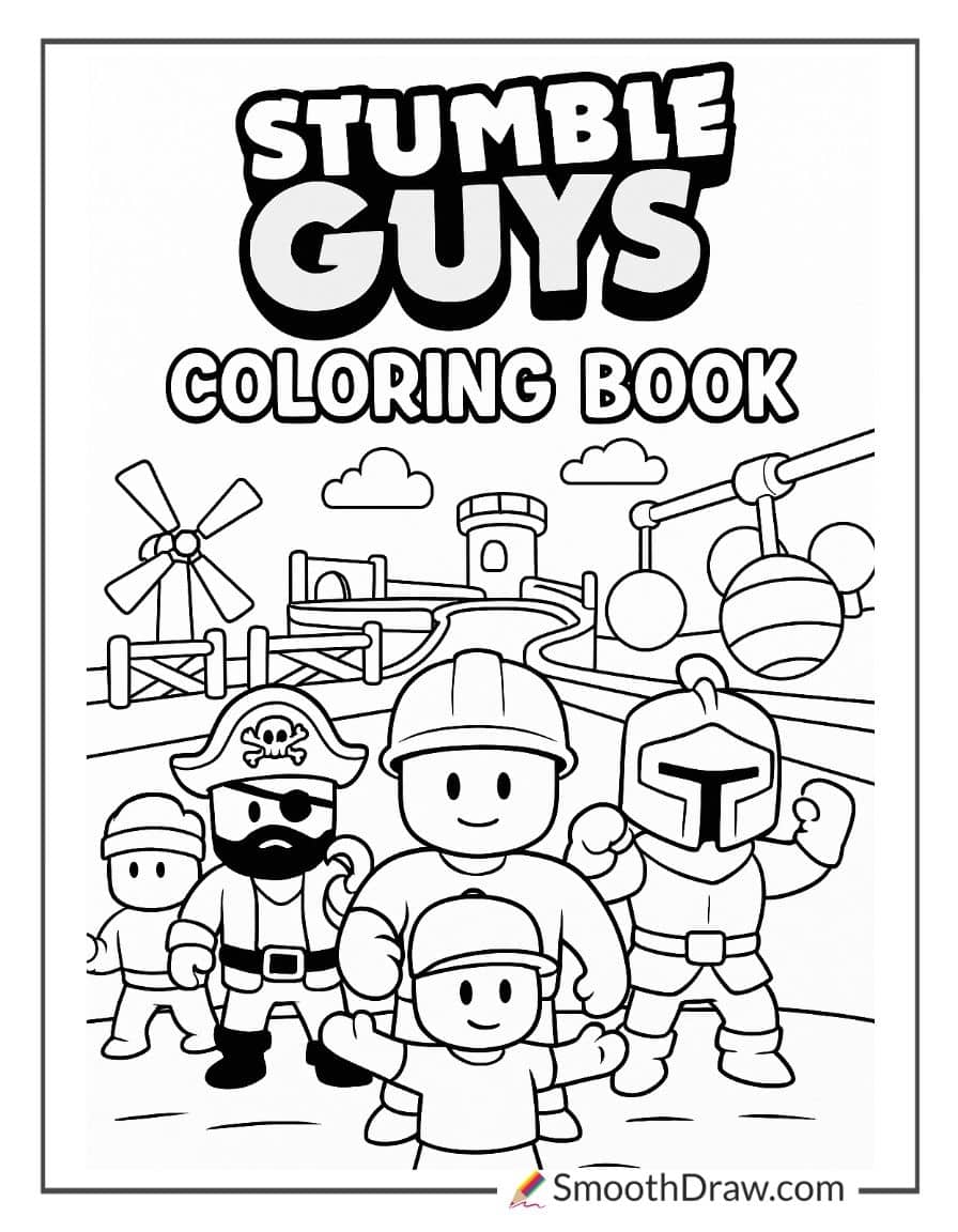 stumble guys coloring book