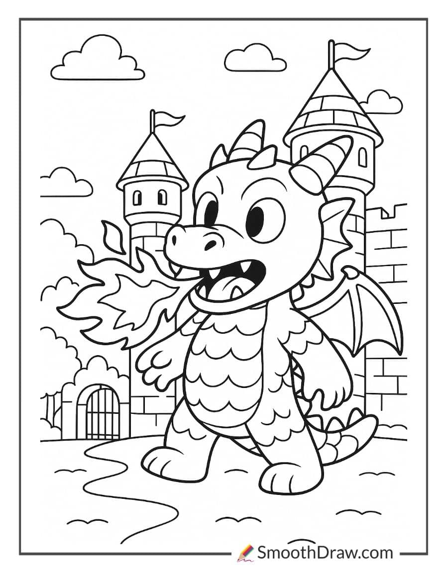 stumble guys dragon coloring pages