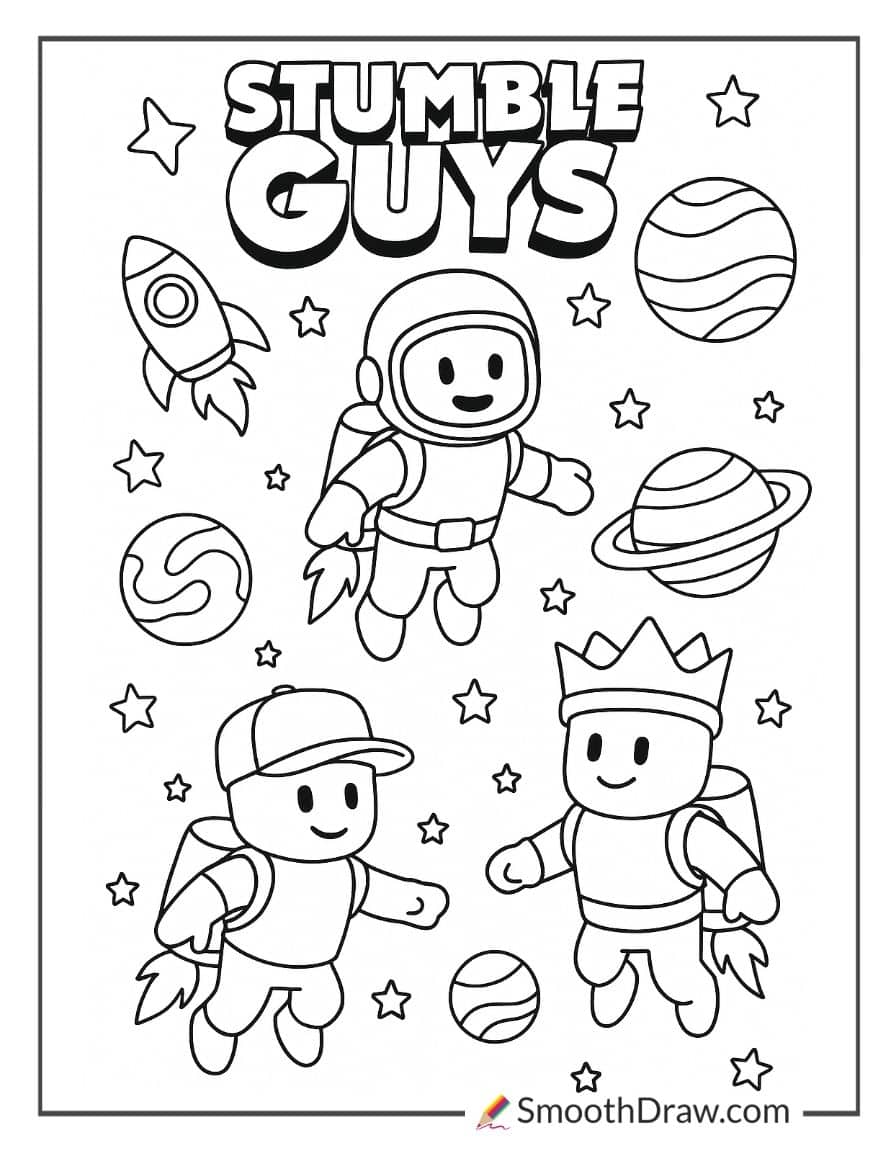 stumble guys in outer space challenge