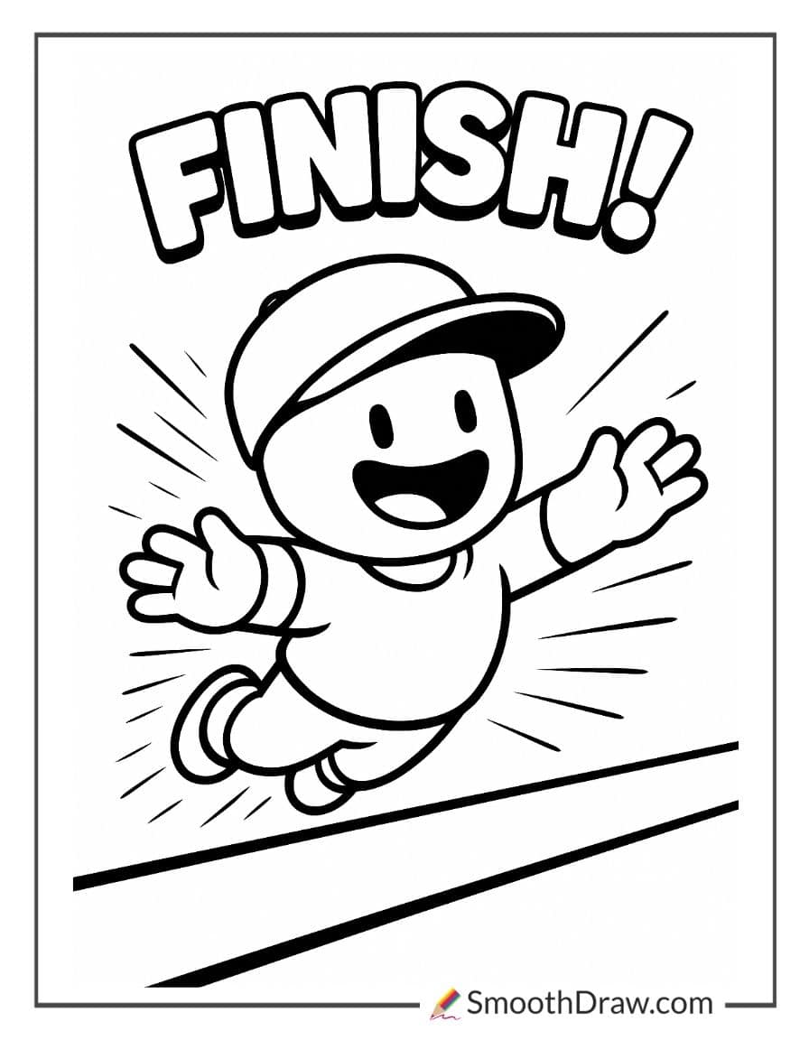 stumble guys team working to reach finish line