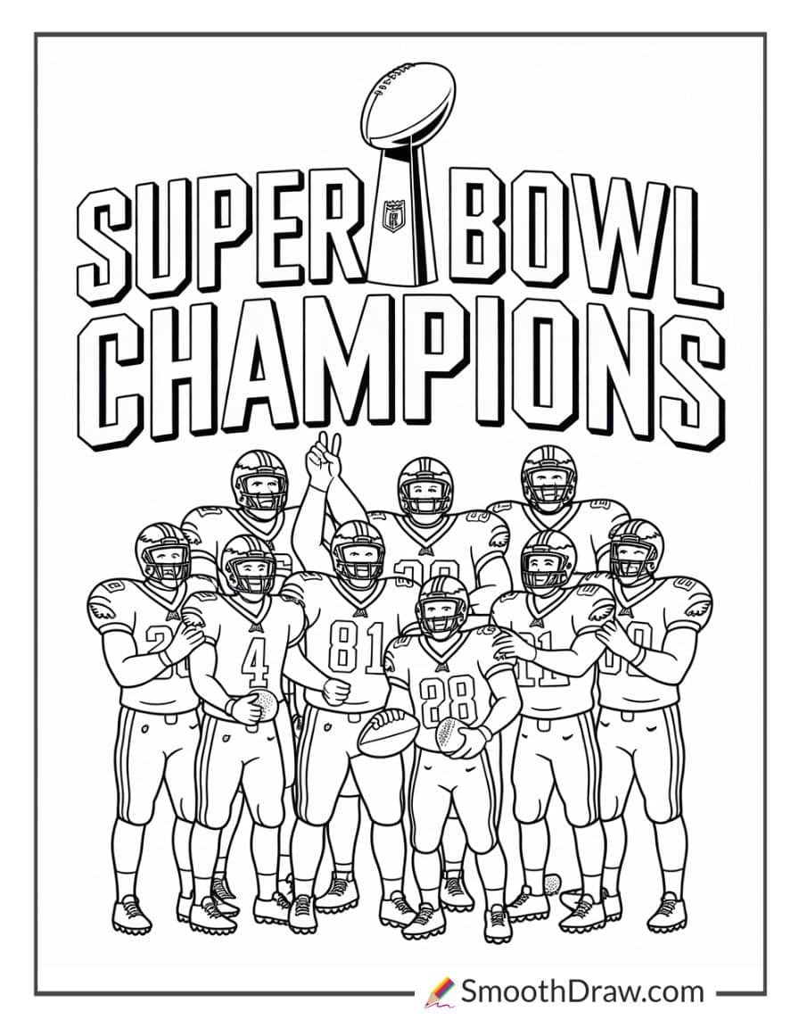 super bowl philadelphia eagles coloring pages