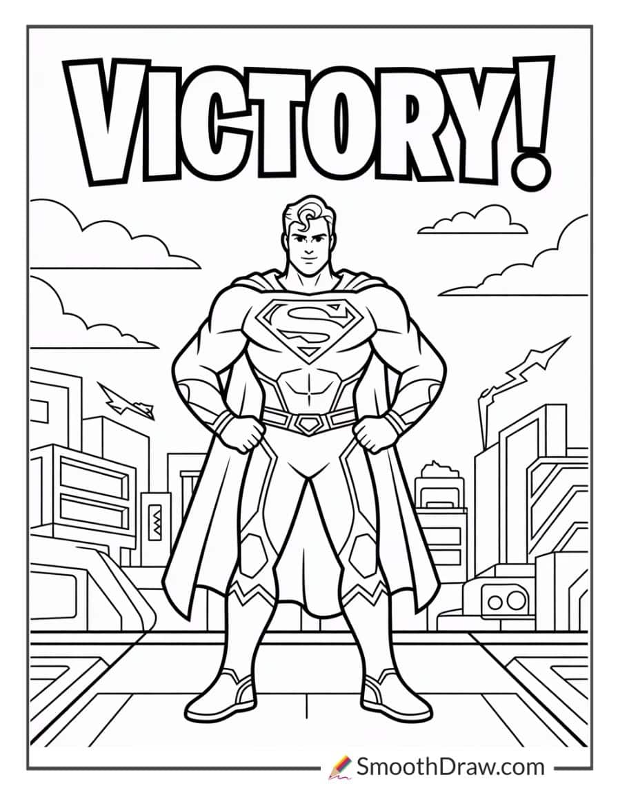 superman fortnite coloring pages