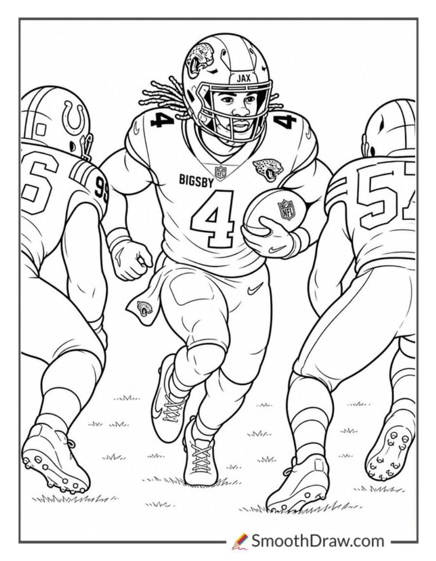 Tank Bigsby Carrying The Football