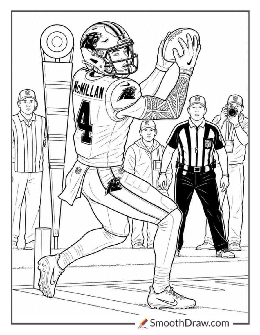 Tetairoa Mcmillan Catching Pass