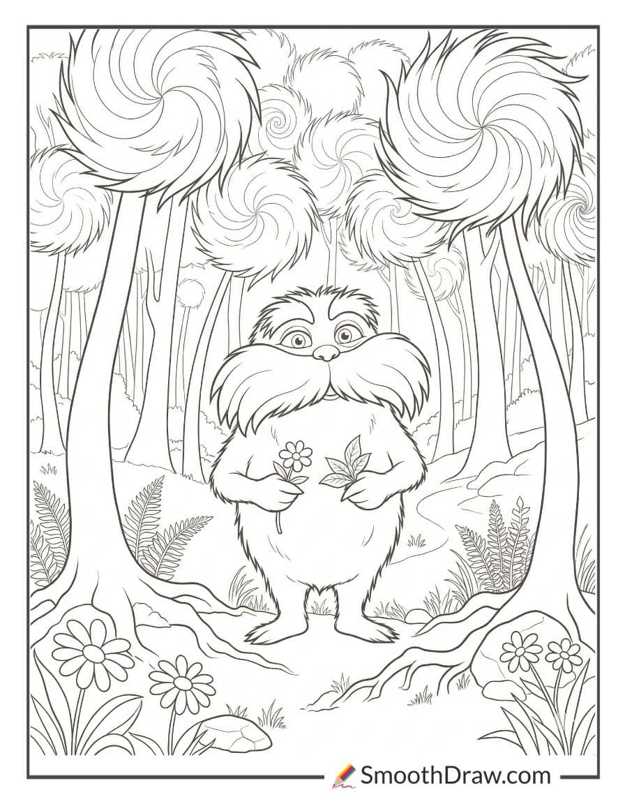 The Lorax Coloring Page