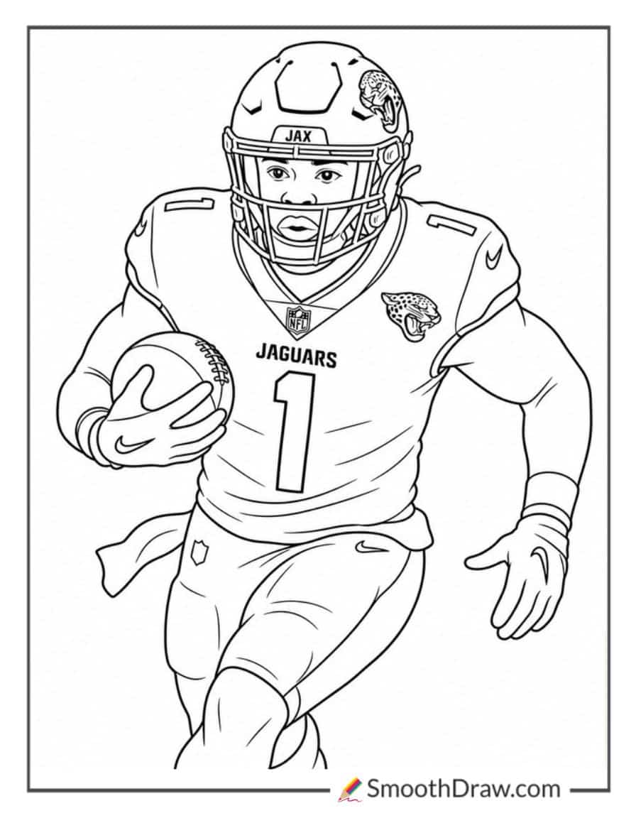 Travis Etienne Jr Rushing Forward