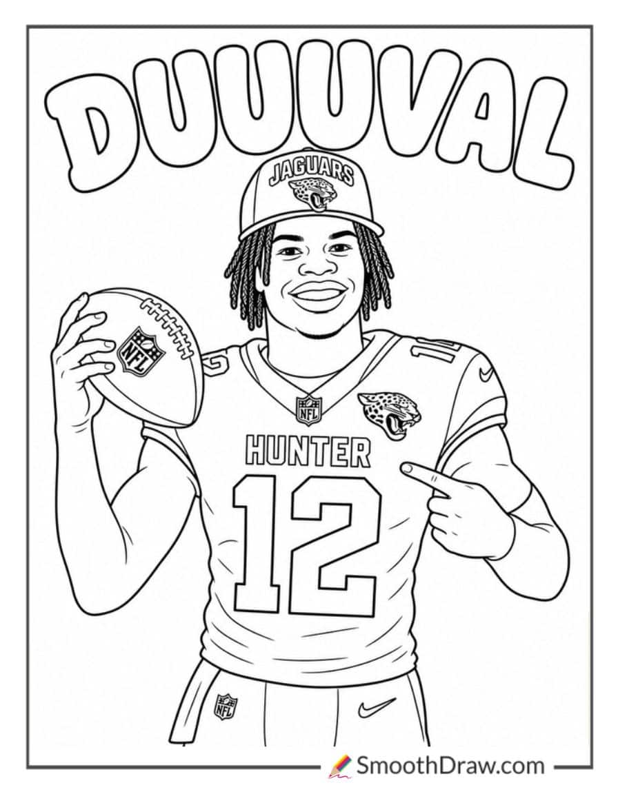 Travis Hunter Jaguars Rookie Portrait
