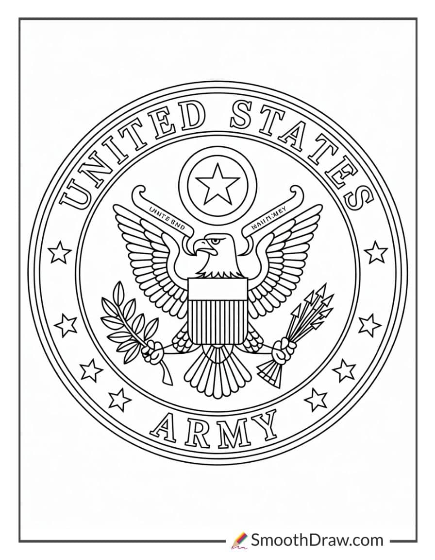 us army seal coloring page