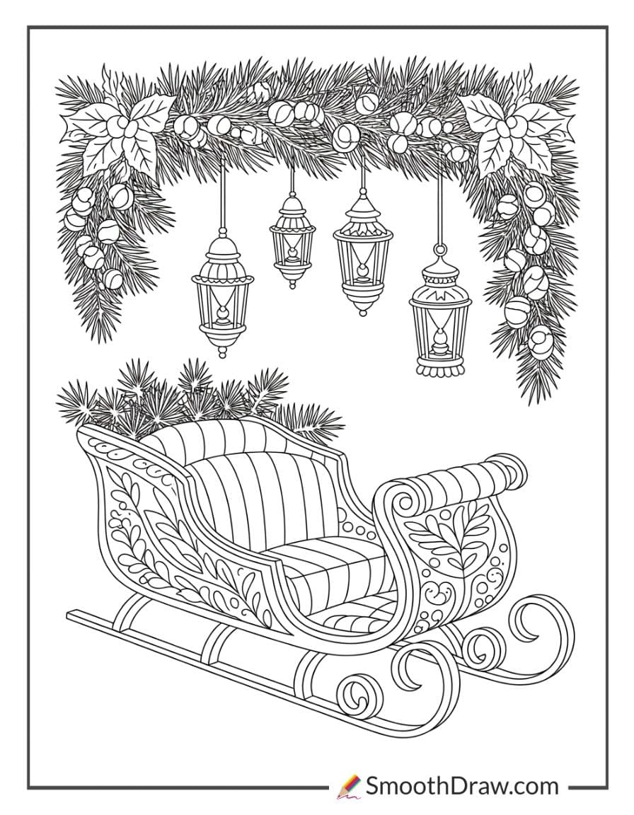 Vintage Christmas Coloring Pages