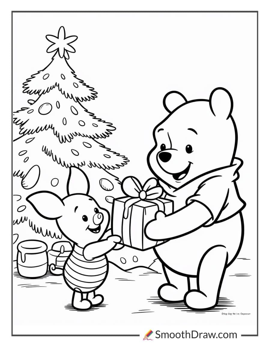 winnie the pooh sharing honey gifts