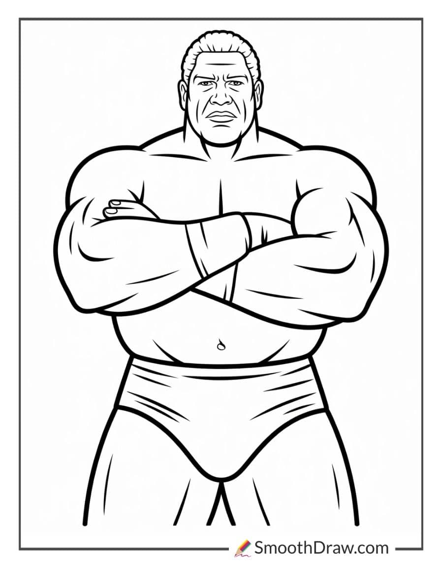 wwe andre the giant coloring pages