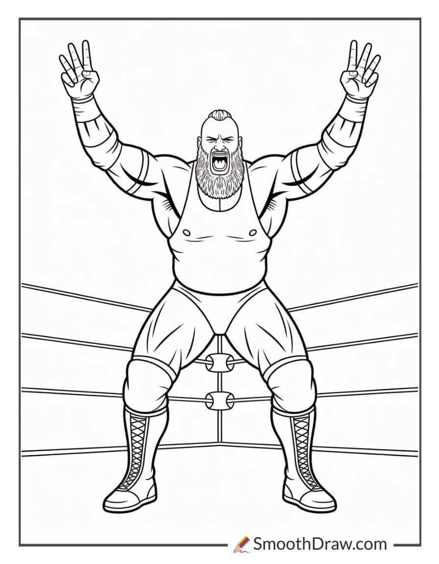 wwe braun strowman coloring pages