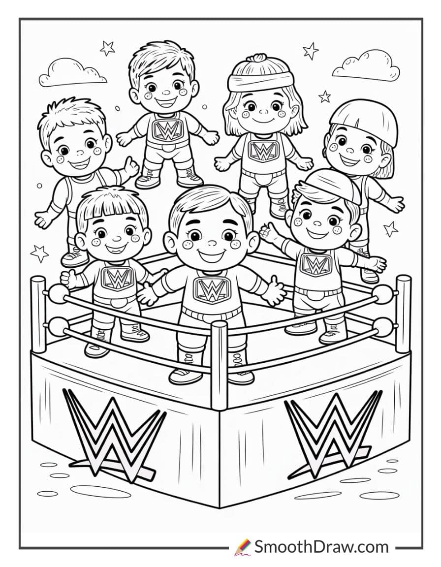 wwe coloring pages for kids