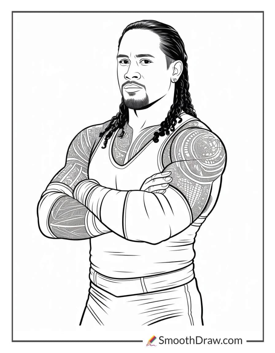 wwe coloring pages jey uso
