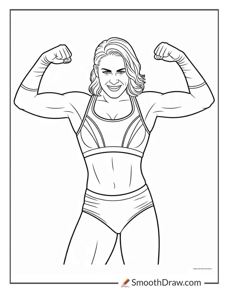 wwe coloring pages rhea ripley